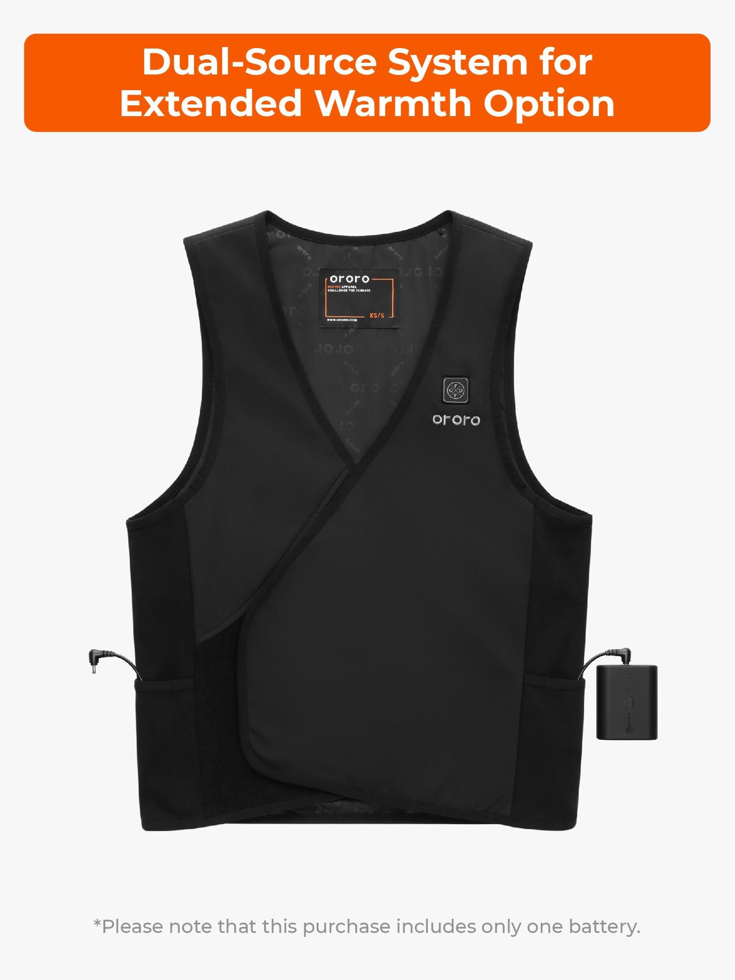 ORORO Adjustable Heated Vest Liner for Men Women, Lightweight Electric Heated Liner Vest with Battery - Image 4