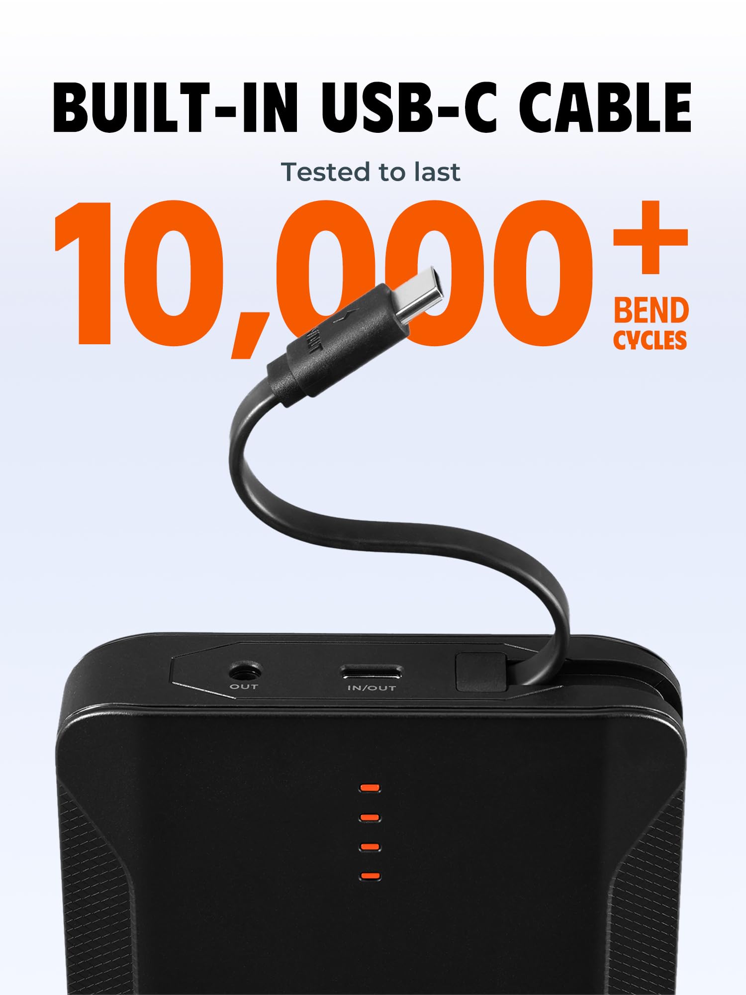 ORORO [All-New] USB-C 30W Fast Charging Battery with Built-in Cable, Large Capacity Battery for Heated Vests, Heated Jackets and Heated Hoodies - Image 5