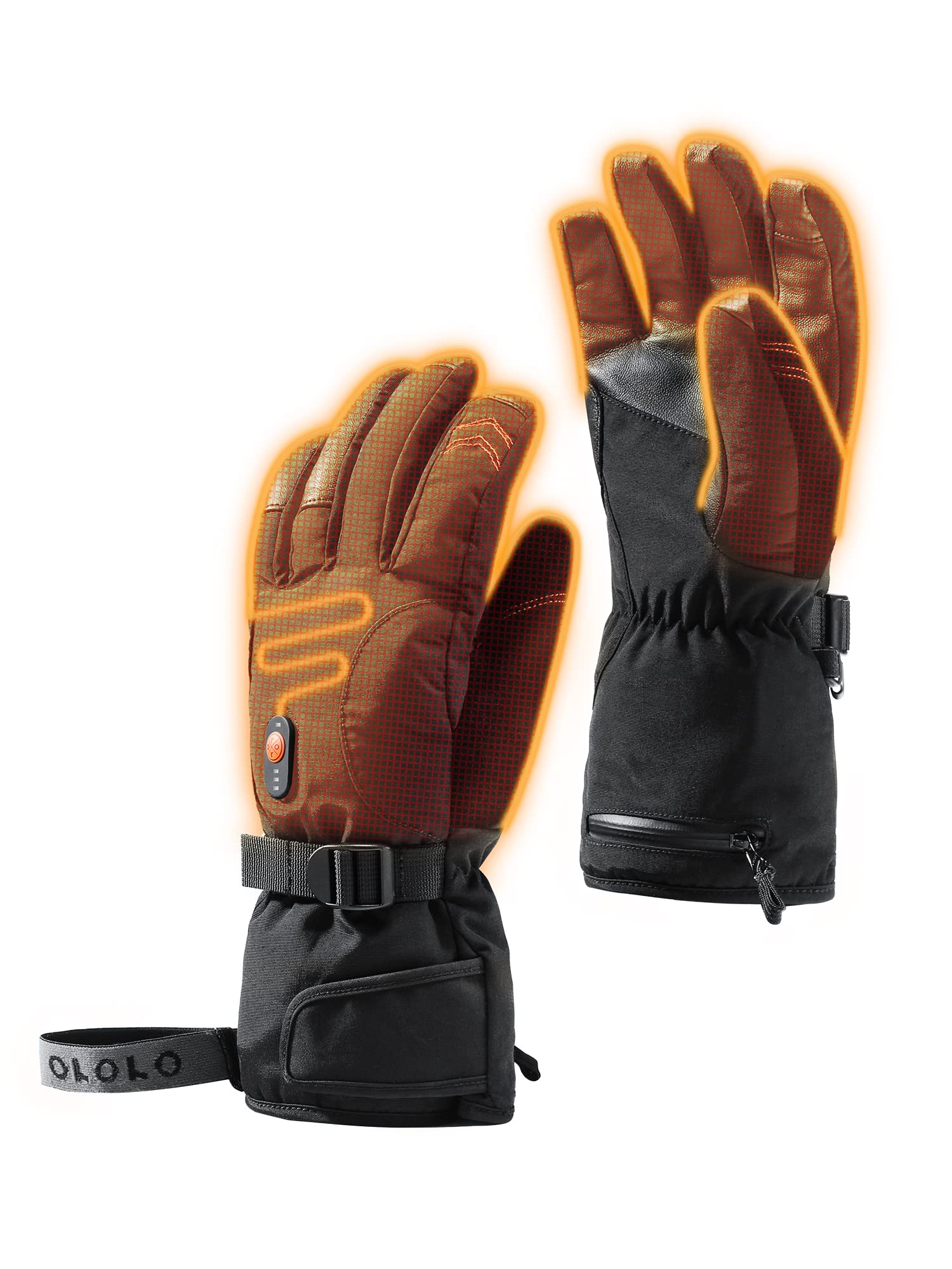 ORORO Heated Gloves for Men and Women, Electric Gloves for Hiking, Skiing, Motorcycle with Battery
