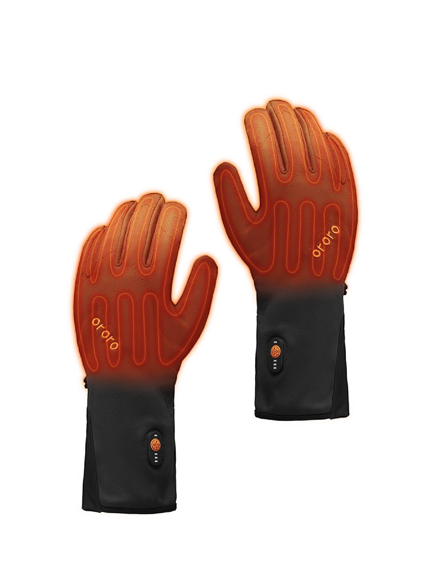 ORORO Heated Gloves Liner for Men and Women, Lightweight Heated Liner Gloves with Battery for Skiing