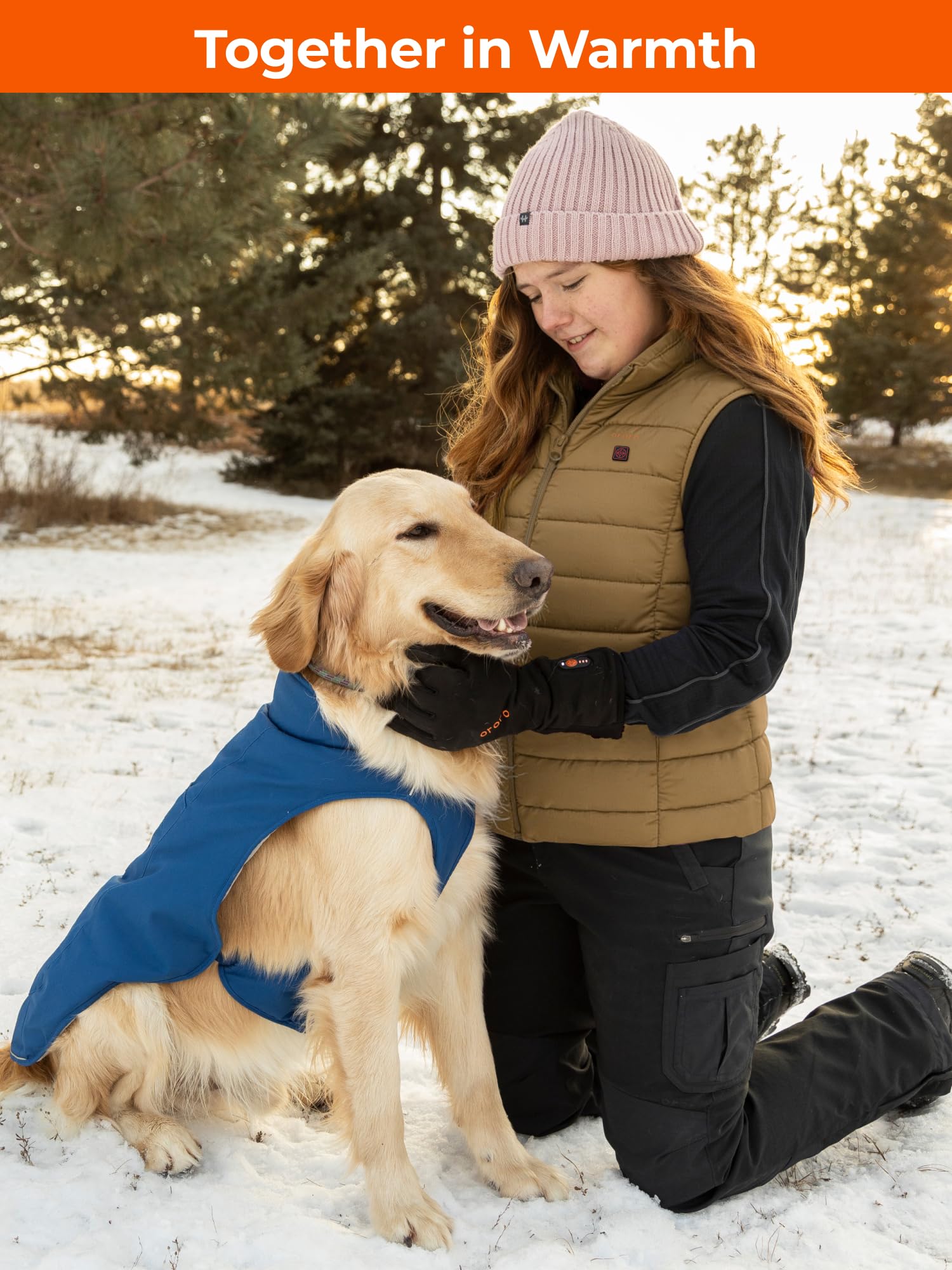 ORORO Kids' 4-Zone Lightweight Heated Vest with USB-C Rechargeable Battery, Girls' Heating Vest - Image 5