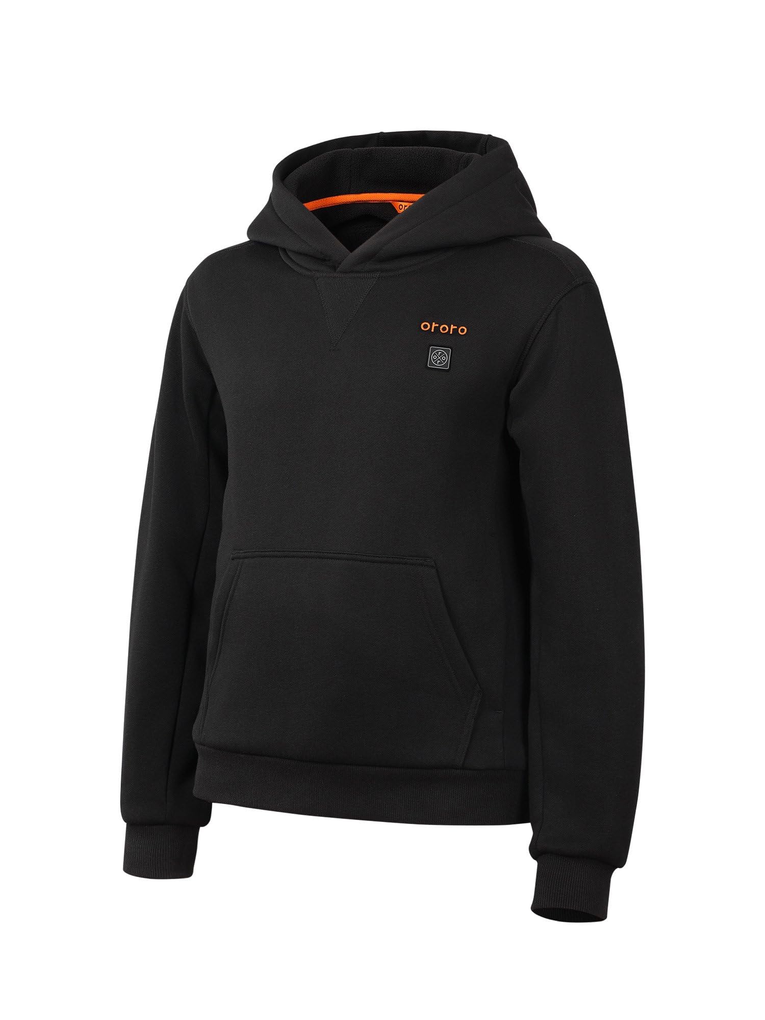 ORORO Kids' 4-Zone Pullover Heated Hoodie with Battery, Boys Heated Fleece Hoodie Girls Hooded Sweatshirt - Image 7