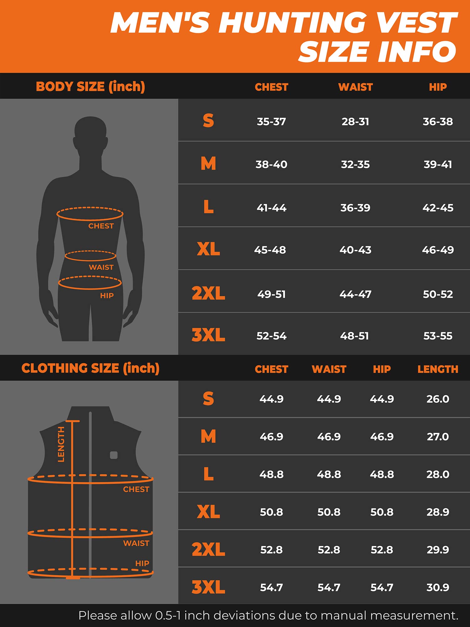 ORORO Men’s Heated Hunting Vest, Camo Hunting Vest with Multi-Pockets and Rechargeable Battery Pack - Image 6