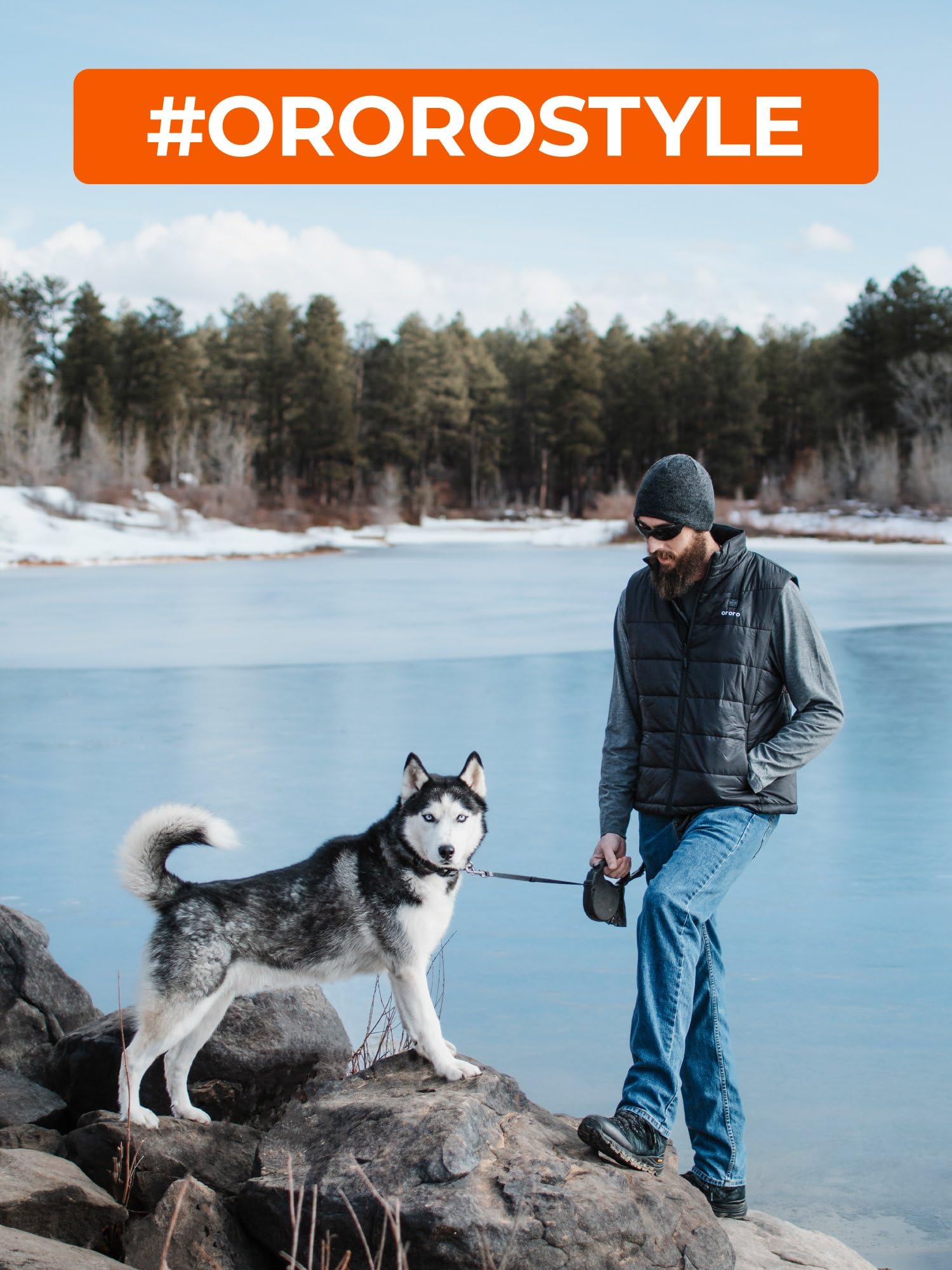 ORORO Men's Lightweight Heated Vest with USB-C Rechargeable Battery, Puffer Classic Heating Vest - Image 9