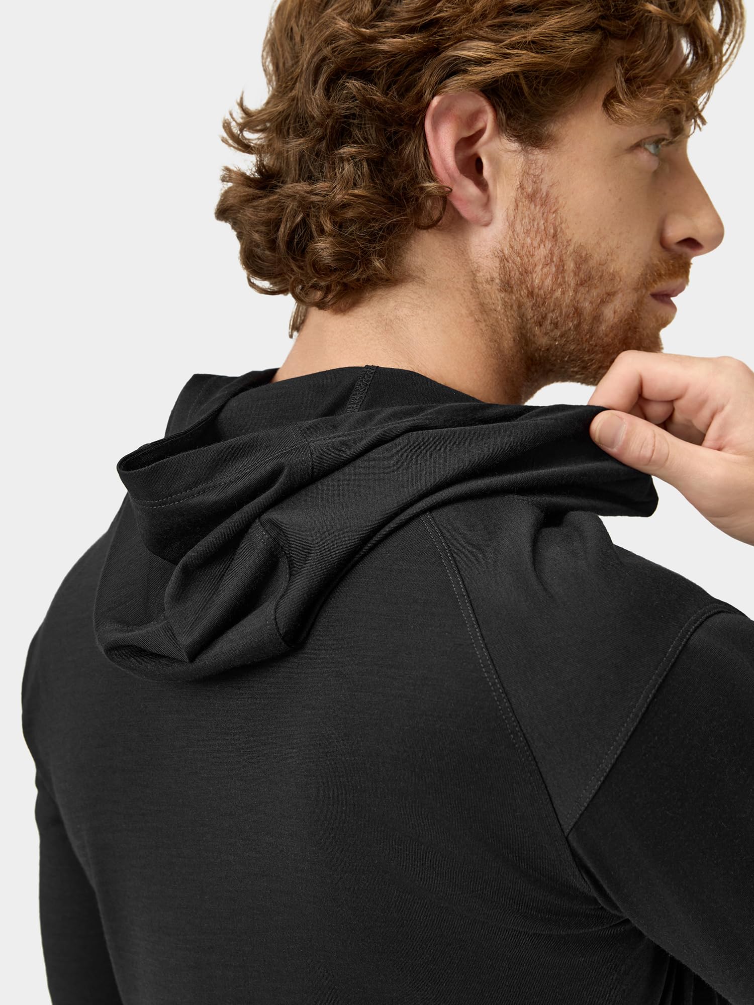 ORORO Merino Wool Blend Hoodie, Soft Light Merino-Blend Base Layer - Image 4