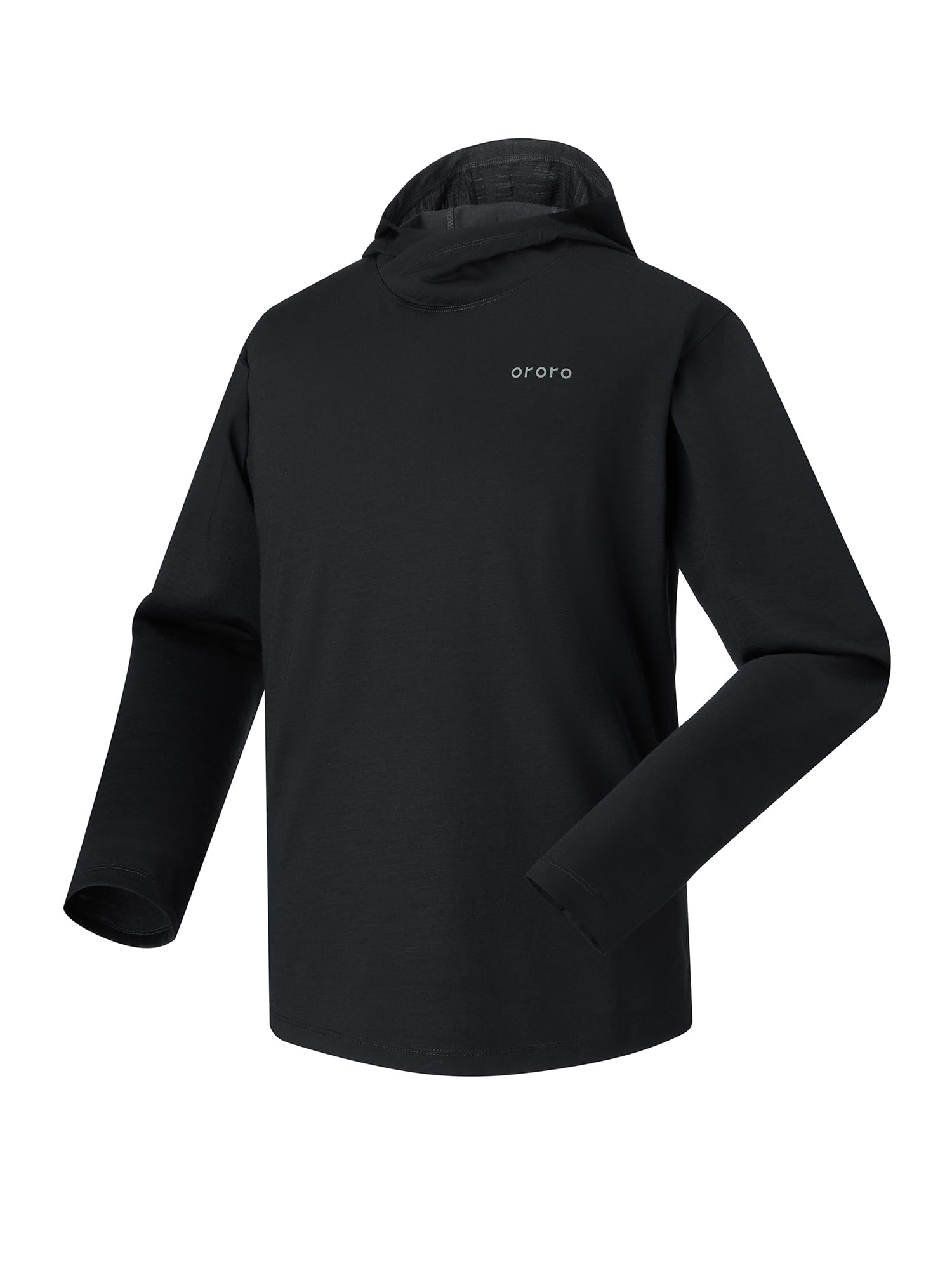 ORORO Merino Wool Blend Hoodie, Soft Light Merino-Blend Base Layer - Image 5