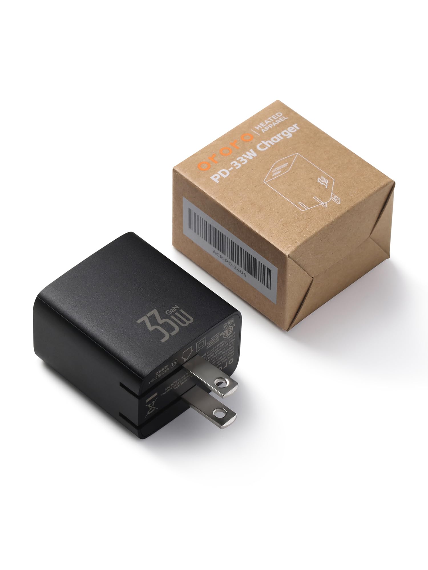 ORORO PD 33W Fast Charging Adapter/Charger for Heated Apparel and Accessories - Image 4