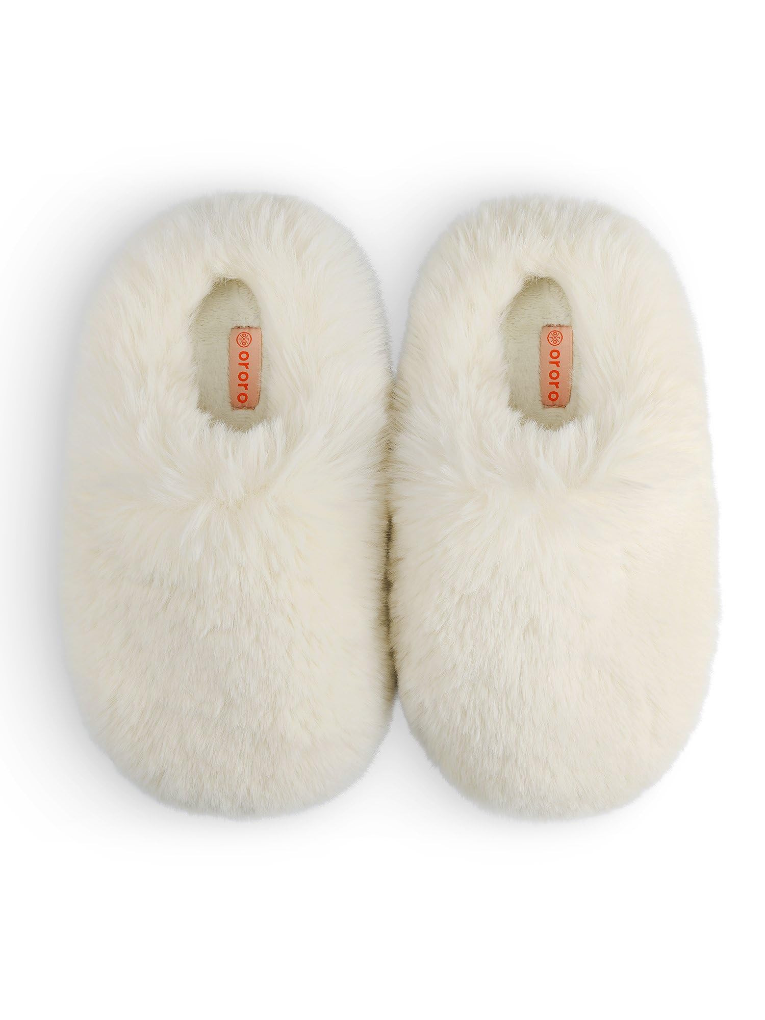 ORORO Unisex Fuzzy Slip-On Slippers, Plushy Warm House Shoes for Indoor Outdoor - Image 4