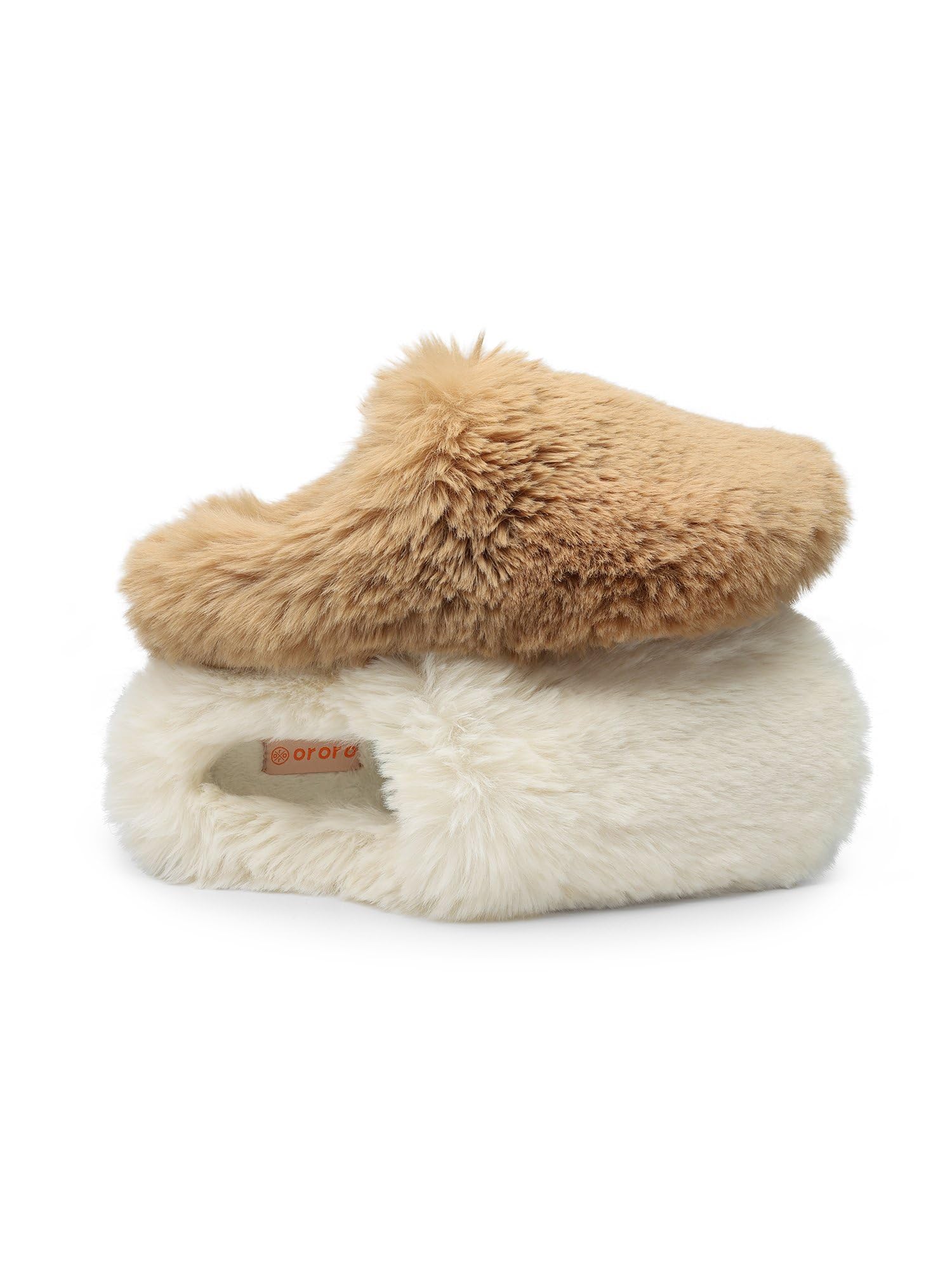 ORORO Unisex Fuzzy Slip-On Slippers, Plushy Warm House Shoes for Indoor Outdoor - Image 7