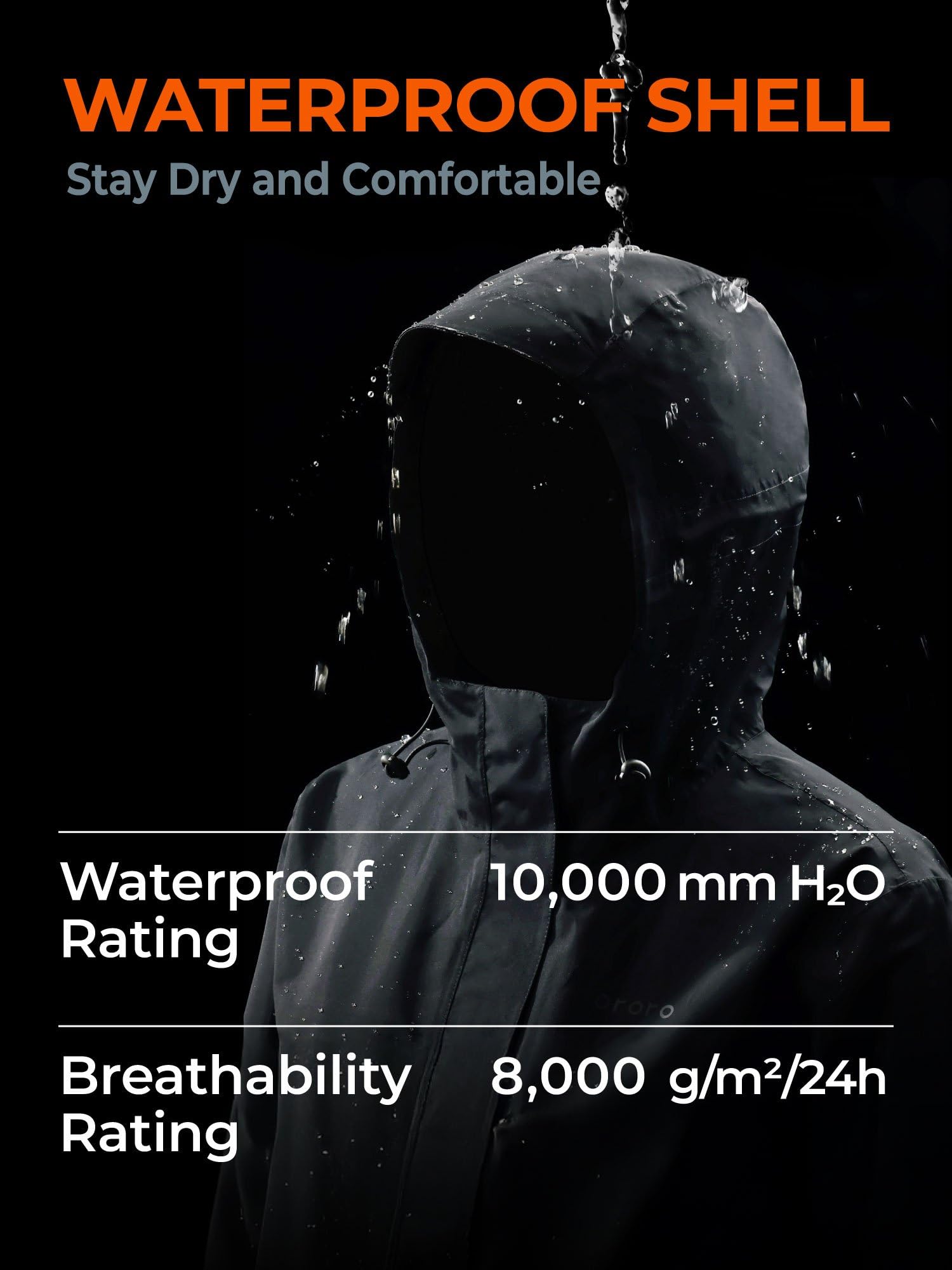 ORORO Women's 3-in-1 Heated Jacket with Waterproof Shell and Heated Fleece Liner, Fleece Heated Jacket with Battery - Image 5