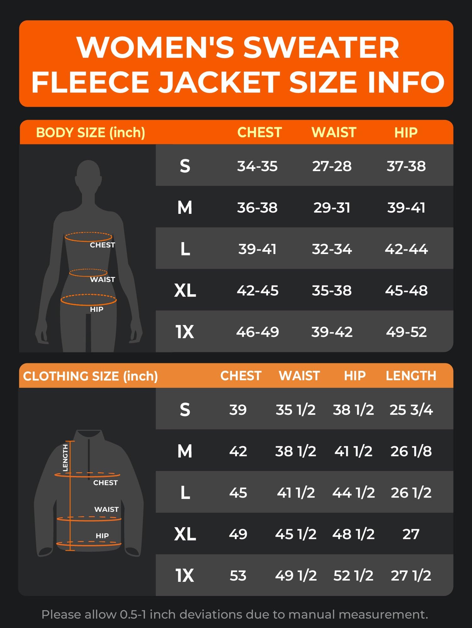 ORORO Women's 4-Zone Heated Fleece Pullover, Warm Quarter-Zip Heated Fleece Jacket - Image 7
