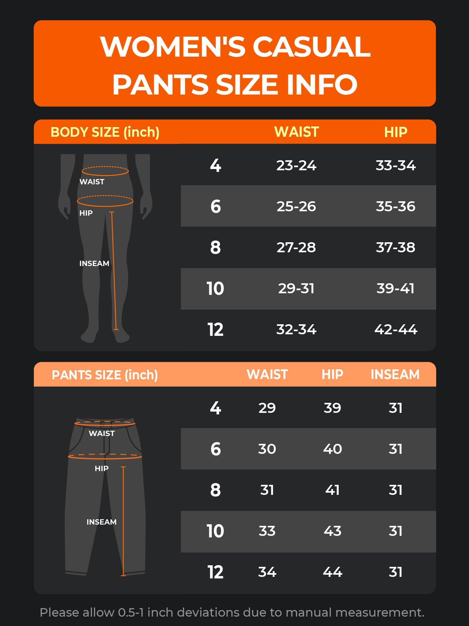 ORORO Women's Casual Heated Pants with USB-C Rechargeable Battery, Fleece Lined Heated Pants Daily Wear - Image 7