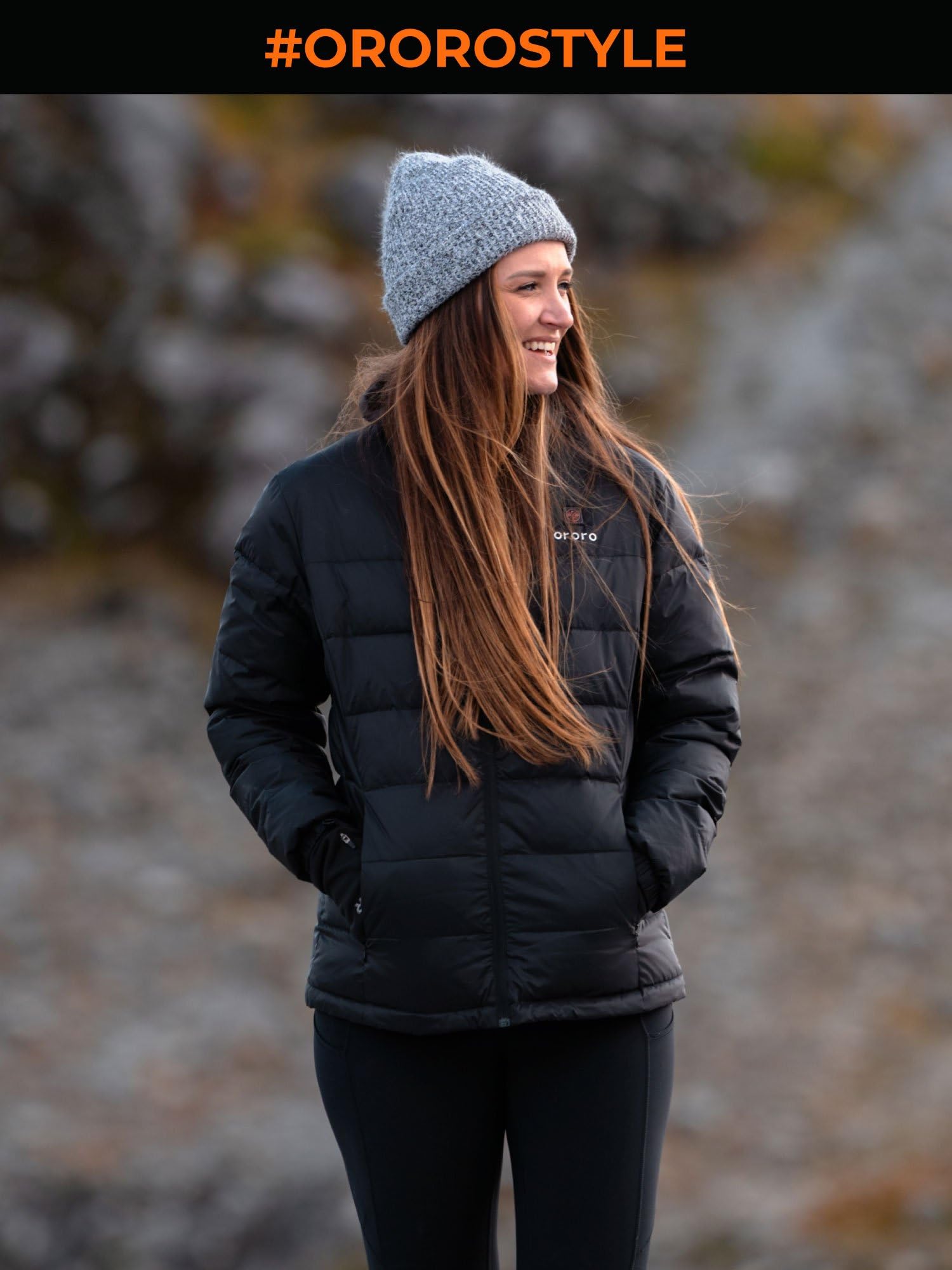 ORORO Women's Heated Puffer Jacket with 4 Heat Zones, Lightweight Heated Coat (Charger Not Included) - Image 7