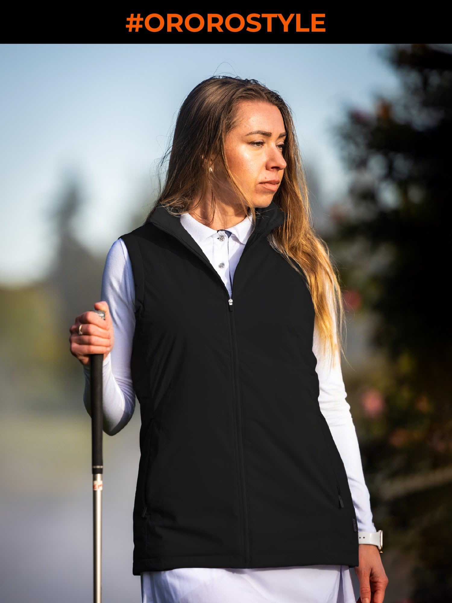ORORO Women's Heated Vest with USB-C Rechargeable Battery, Lightweight Heating Vest for Running Hiking Golfing - Image 7