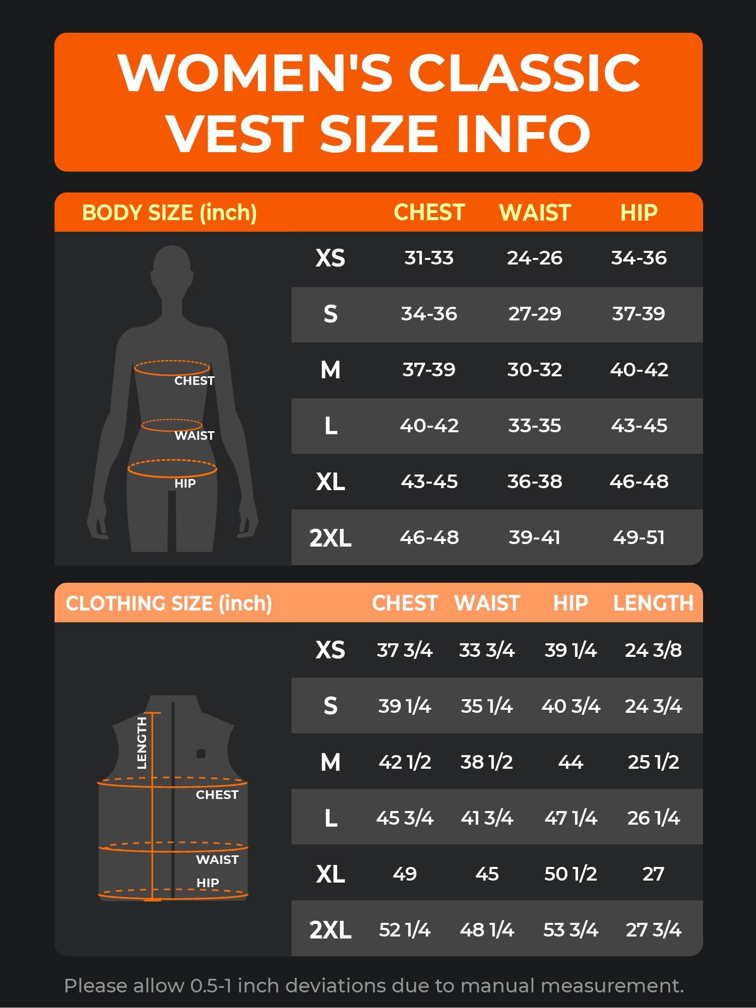 ORORO Women's Lightweight Heated Vest with USB-C Rechargeable Battery, Puffer Classic Heating Vest - Image 7