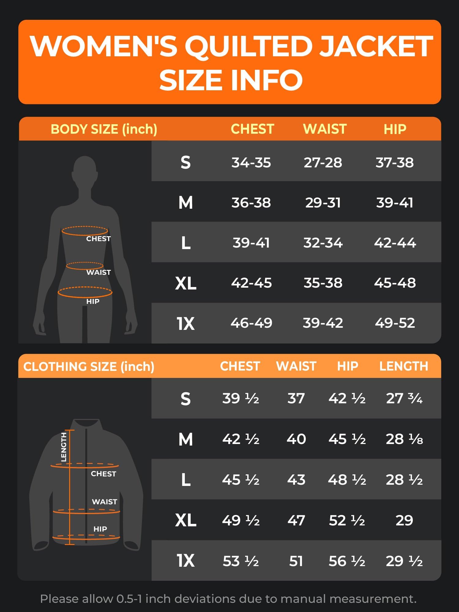 ORORO Women's Lightweight Quilted Heated Jacket with Heated Collar and Battery, Heated Quilted Jacket Coat - Image 6