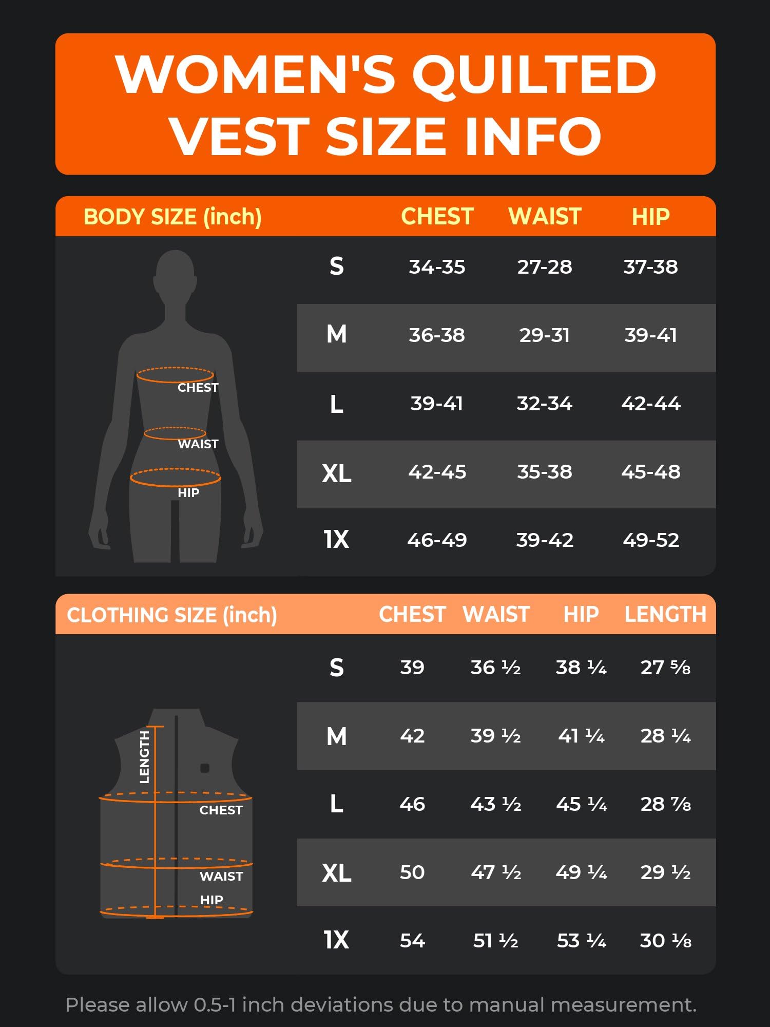 ORORO Women's Lightweight Quilted Heated Vest with USB-C Rechargeable Battery, Heated Quilted Vest - Image 7
