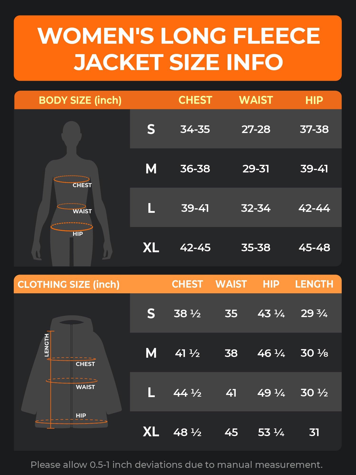 ORORO Women's Long Heated Fleece Jacket with USB-C Rechargeable Battery, Heated Hooded Fleece Jacket - Image 7