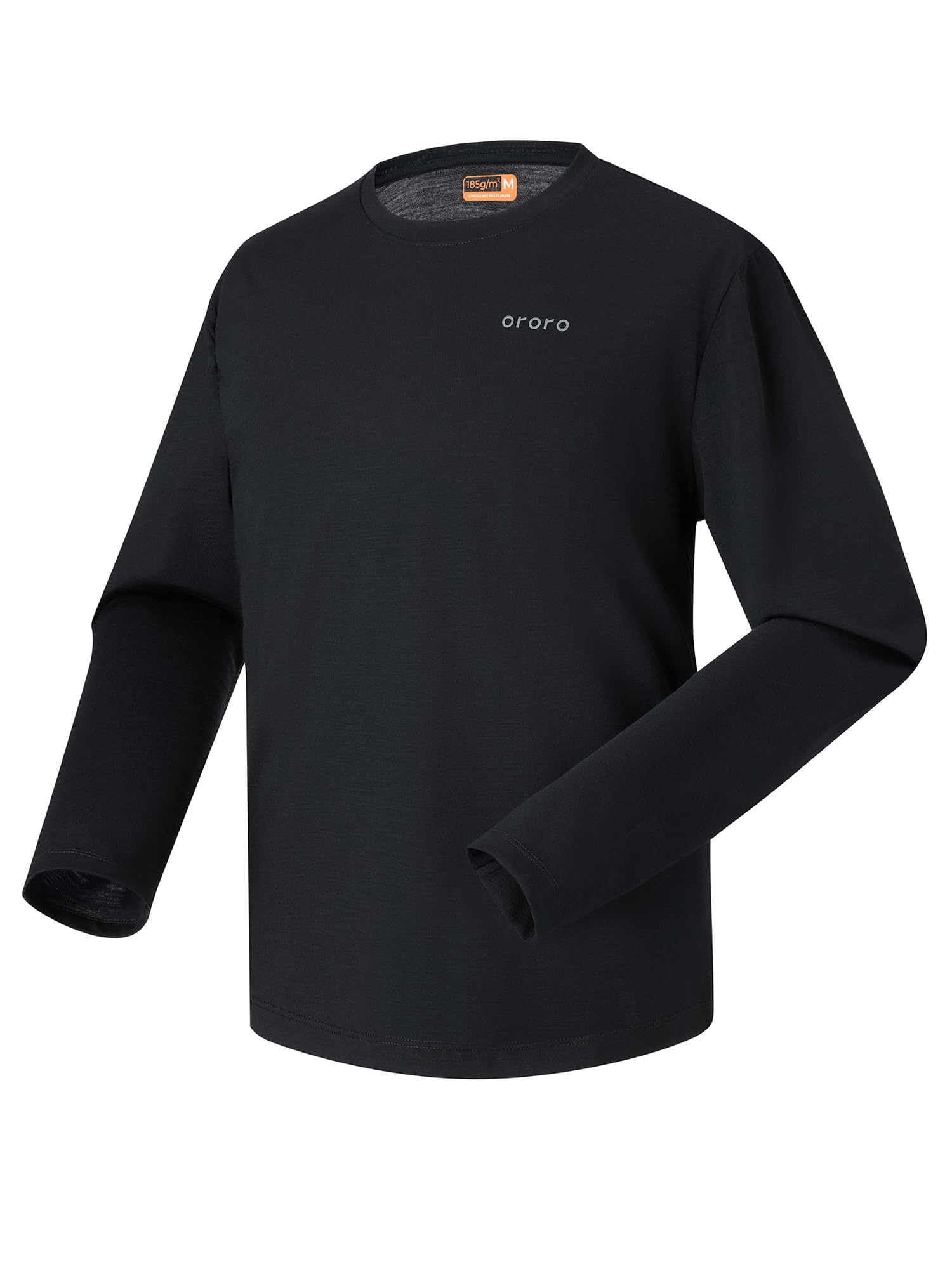 ORORO Women's Merino Wool Blend Base Layer Long Sleeve Crewneck Thermal Shirts - Image 5